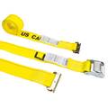 Us Cargo Control 2" x 12' Yellow E-Track Tie Down Straps - Cam Buckle C312SEF